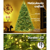 Jingle Jollys Christmas Tree 2.1M 7FT 1134 LED Light Xmas Decorations Warm White