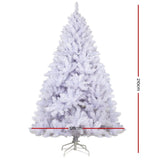 Jingle Jolly's White Christmas Tree Xmas Decorations Home Decor 2.1M 7FT