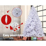 Jingle Jolly's White Christmas Tree Xmas Decorations Home Decor 2.1M 7FT