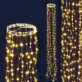 Jingle Jollys 3M Christmas Curtain Fairy Lights String 480 LED Party Wedding