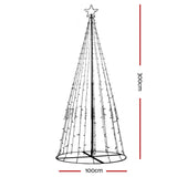 Jingle Jollys 3M LED Christmas Tree Lights 330 LED Xmas Multi Colour Optic Fiber