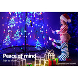 Jingle Jollys 3M LED Christmas Tree Lights 330 LED Xmas Multi Colour Optic Fiber