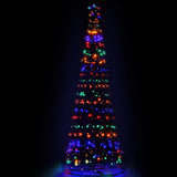 Jingle Jollys 3.6M LED Christmas Tree Lights 400 LED Xmas Multi Colour Optic Fiber