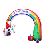 Jingle Jollys Inflatable Christmas Rainbow Archway Santa 3M Outdoor Decorations