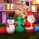 Jingle Jollys 2.7M Christmas Inflatable Tree Snowman Lights Outdoor Decorations