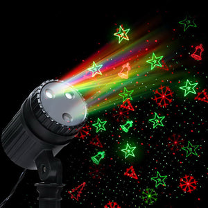 Jingle Jollys Moving LED Lights Laser Projector Landscape Lamp Christmas Decor