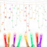 Jingle Jollys 500 LED Christmas Icicle Lights 20M Outdoor Fairy String Party Wedding Multicolour