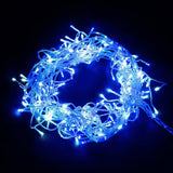 Jingle Jollys 800 LED Christmas Icicle Lights White and Blue