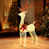 Jingle Jollys Christmas Lights Motif LED Rope Reindeer Waterproof Outdoor