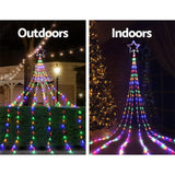 Jingle Jollys 3M Christmas Curtain Fairy Lights String 480 LED Party Wedding