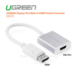 UGREEN DisplayPort Male to HDMI Female Converter (20411)