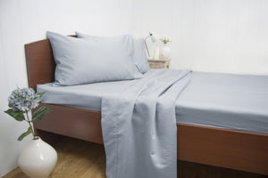 Luxton Queen Size 1900TC Cotton Rich Sheet Set (Blue Color)