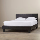 Mondeo PU Leather King Black Bed