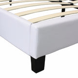 Mondeo PU Leather Double White Bed