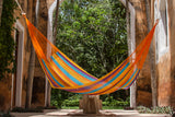 Jumbo Size Mayan Legacy Cotton Mexican Hammock in Alegra Colour