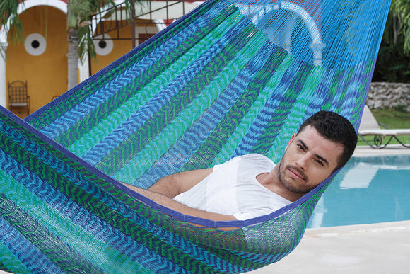 Jumbo Size Cotton Hammock in Caribe