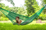 Queen Size Mayan Legacy Cotton Mexican Hammock in Jardin  Colour