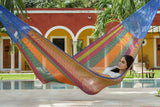 Queen Size Mayan Legacy Cotton Mexican Hammock in Mexicana Colour