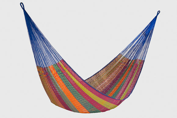 Single Size Mayan Legacy Cotton Mexican Hammock in Mexicana Colour