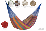 Queen Size Mayan Legacy Cotton Mexican Hammock in Mexicana Colour