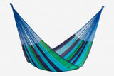 Jumbo Size Mayan Legacy Cotton Mexican Hammock in Oceanica Colour