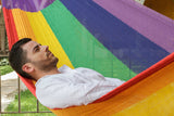 Queen Mayan Legacy Cotton Mexican Hammock in Rainbow colour