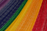 Single Size Mayan Legacy Cotton Mexican Hammock in Rainbow Colour