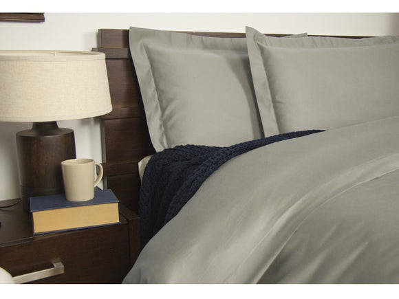 Luxton Queen Size 1900TC Cotton Rich Sheet Set (Grey Color)