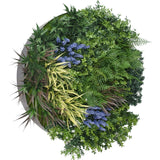 UV Lavender Fields Green Wall Disc (Black) 80cm