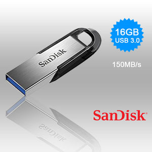 SANDISK 16GB CZ73 ULTRA FLAIR USB 3.0 FLASH DRIVE upto 150MB/s