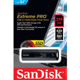 SANDISK CZ880 EXTREME PRO USB 3.1 420/380mb/s  SOLID STATE FLASH DRIVE 256GB SDCZ880-256G