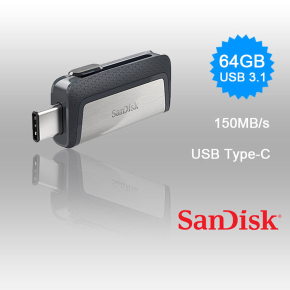 SANDISK ULTRA 64GB SDDDC2-064G Dual USB Drive Type-C 3.1