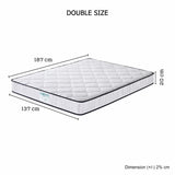 Double Size Mattress in 6 turn Pocket Coil Spring and Foam Best value