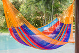 King Plus Size Mayan Legacy Nylon Mexican Hammock in Alegra Colour