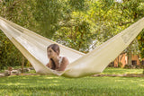 Jumbo Plus Size Mayan Legacy Nylon Mexican Hammock in Cream Colour