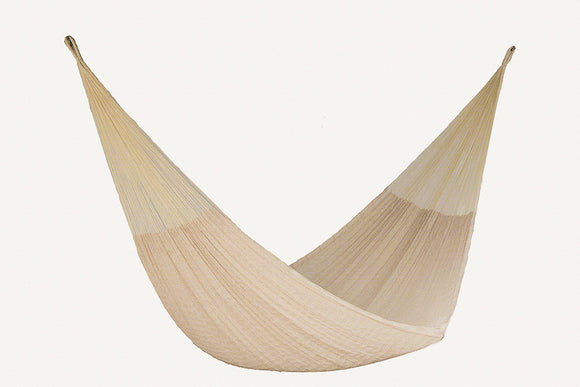 King Plus Size Mayan Legacy Nylon Mexican Hammock in Cream Colour