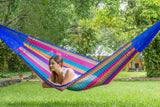 Jumbo Plus Size Mayan Legacy Nylon Mexican Hammock in Mexicana  Colour