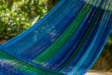 Jumbo Plus Size Mayan Legacy Nylon Mexican Hammock in Oceanica Colour