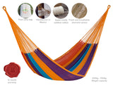 Jumbo Size Outoor Cotton Mayan Legacy Mexican Hammock in Alegra