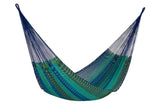 Queen Size Outoor Cotton Mayan Legacy Mexican Hammock in Caribe