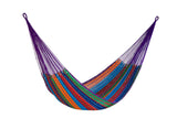 Jumbo  Size Outoor Cotton Mayan Legacy Mexican Hammock in Colorina