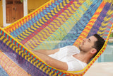 Queen Size Outoor Cotton Mayan Legacy Mexican Hammock in  Confeti
