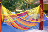 Queen Size Outoor Cotton Mayan Legacy Mexican Hammock in  Confeti