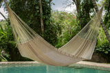 King Size Outoor Cotton Mayan Legacy Mexican Hammock in  Cream