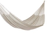 Jumbo Size Outoor Cotton Mayan Legacy Mexican Hammock in  Cream