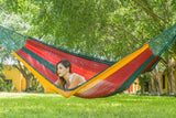 Queen Size Outoor Cotton Mayan Legacy Mexican Hammock in Imperial