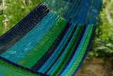 King  Size Outoor Cotton Mayan Legacy Mexican Hammock in Oceanica