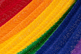 Queen  Size Outoor Cotton Mayan Legacy Mexican Hammock in Rainbow