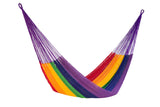 Queen  Size Outoor Cotton Mayan Legacy Mexican Hammock in Rainbow