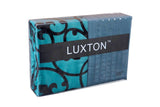 Luxton Queen Size  Lyde Teal Black Flocking Quilt Cover Set(3PCS)